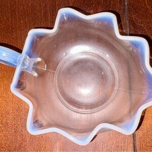 Vintage Opalescent Glass Star Dish